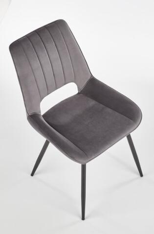 Стул HALMAR K404 серый/черный
