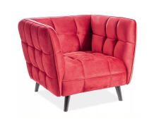 Кресло SIGNAL CASTELLO 1 Velvet Bluvel 59 бордовый/венге