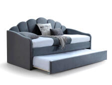 Кровать SIGNAL BELLA Velvet Bluvel 14 серый 90/200