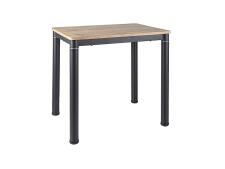 Стол обеденный SIGNAL DAMAR дуб артизан/черный мат 80/60