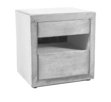 Тумба прикроватная SIGNAL ET-003 Velvet Bluvel 03 светло-серый
