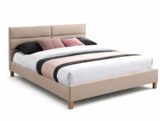 Кровать SIGNAL SIERRA Velvet Bluvel 28 бежевый/дуб 160/200
