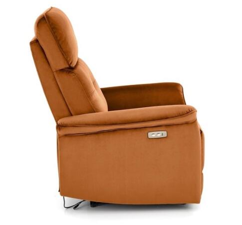 Кресло HALMAR SEMIR раскладное, корица