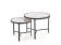 Комплект HALMAR FATIMA (2 стола журнальных) белый мрамор/черный