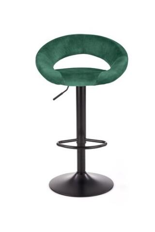 Стул барный HALMAR H102 темно-зеленый/черный