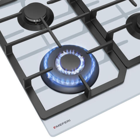 Варочная панель газовая MEFERI MGH604WH GLASS COMFORT