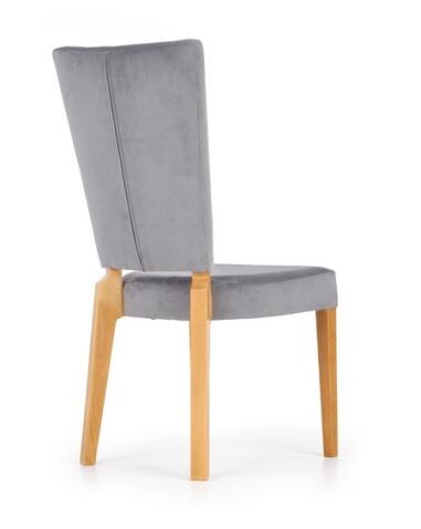 Стул HALMAR ROIS дуб медовый/серый