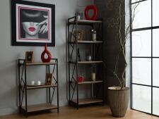 Стеллаж SIGNAL TABLO R5 дуб/т.коричневый, 180/60/40