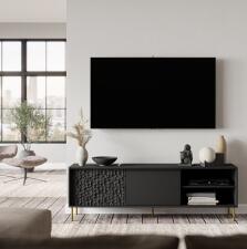 Тумба под теле/видео аппаратуру HALMAR BULLET RTV-1 180 черный/золотой