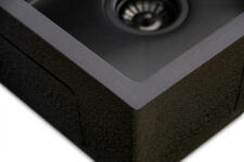 Кухонная мойка из нержавейки BLANTEK LS-5848STB Stone texture black