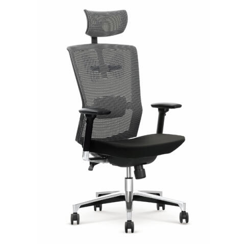 Кресло компьютерное HALMAR AMBASADOR черный/серый