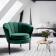 Кресло HALMAR ANGELO темно-зеленый/черный