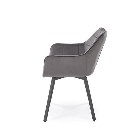 Стул HALMAR K588 серый/черный