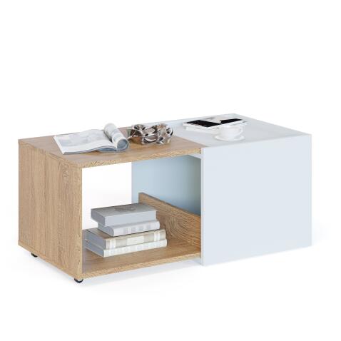 Стол журнальный Сокол СЖ-11 дуб сонома/белый