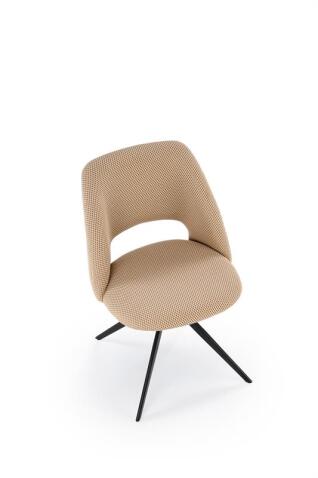 Стул HALMAR K546 бежевый/черный, поворотный