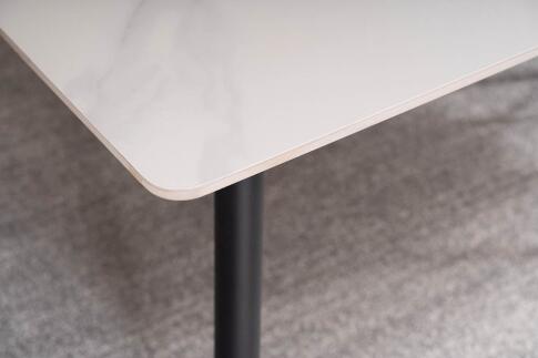 Стол обеденный SIGNAL RION белый/черный 160/90