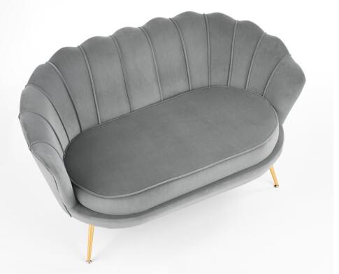 Софа HALMAR AMORINITO XL серый/золотой