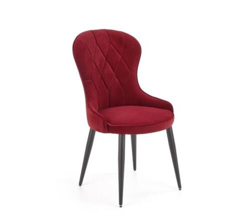 Стул HALMAR K366 бордовый/черный