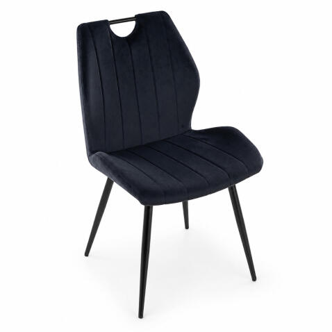 Стул SIGNAL ARCO Velvet Bluvel 19 черный/черный