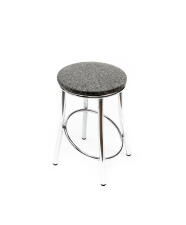 Табурет ВВР Сфера серый/хром, рогожка