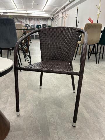 Стул HALMAR MIDAS темно-коричневый/темно-коричневый