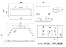 Вытяжка MAUNFELD TRAPEZE 602SGG белый