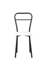 Стул ВВР Браун белый крокодил/черный, экокожа