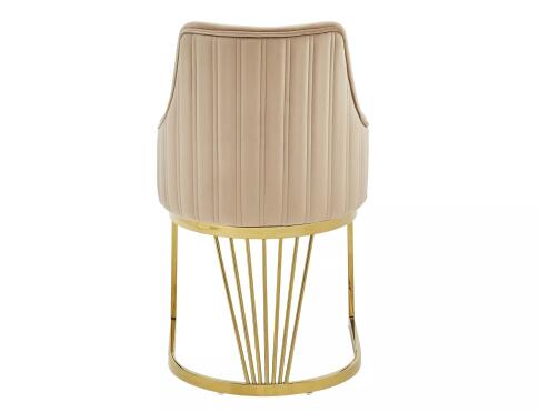 Стул SIGNAL ALURE Velvet Bluvel 28 бежевый/золотой