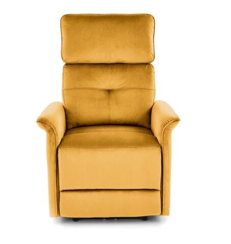 Кресло HALMAR SEMIR раскладное, горчичный