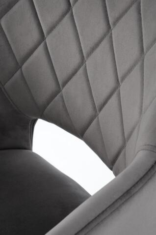 Стул HALMAR K535 серый/черный, поворотный