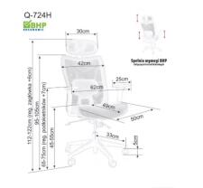 Кресло компьютерное SIGNAL Q724H черный/черный