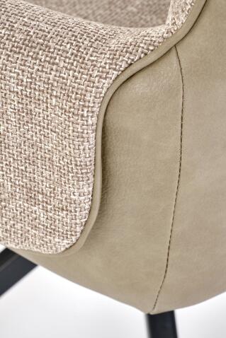 Стул HALMAR K579 коричневый/черный, поворотный