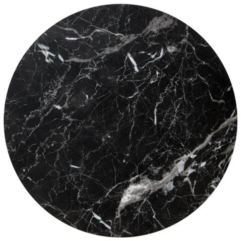 Комплект HALMAR OREO (2 стола журнальных) черный мрамор/черный