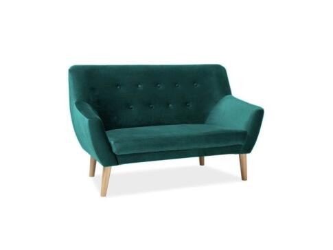 Диван SIGNAL NORDIC 2 Velvet Bluvel 78 зеленый/бук