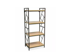 Стеллаж SIGNAL TABLO R4 дуб/т.коричневый, 140/60/40