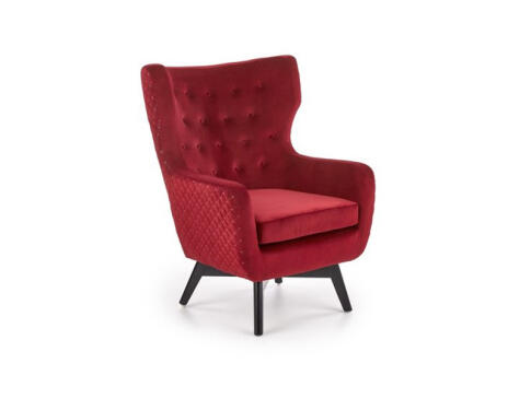 Кресло HALMAR MARVEL бордовый/черный