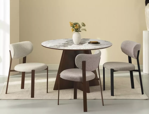 Стол обеденный SIGNAL ALZANO Ceramic белый Pandoro/орех 120