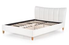 Кровать HALMAR SANDY белый/бук, 160/200