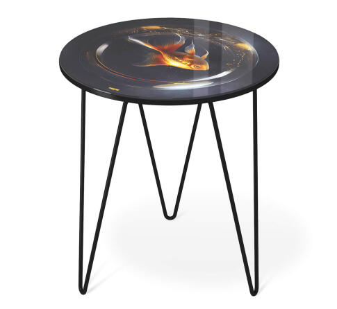 Стол журнальный Sheffilton SHT-CT27 лунная ночь/черный муар