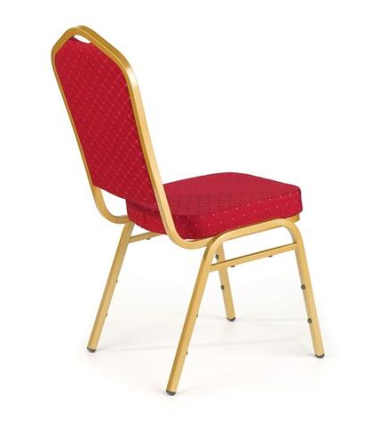 Стул HALMAR K66  желтый/бордовый