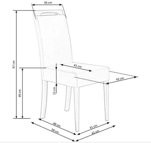 Стул HALMAR CLARION 2 Monolith 37 зеленый/черный