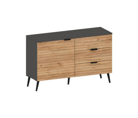 Тумба САНТАН Ома ТБ-3611 Графит/Дуб Тортуга