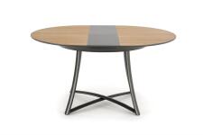 Стол обеденный HALMAR MORETTI дуб натуральный/черный 118-148/118