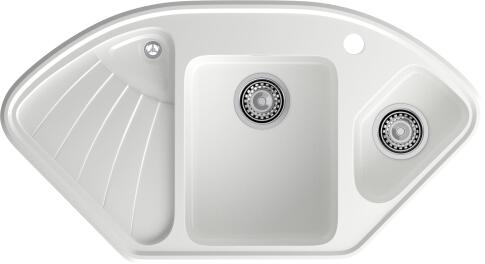 Кухонная мойка GRANFEST CORNER C-1040E иней