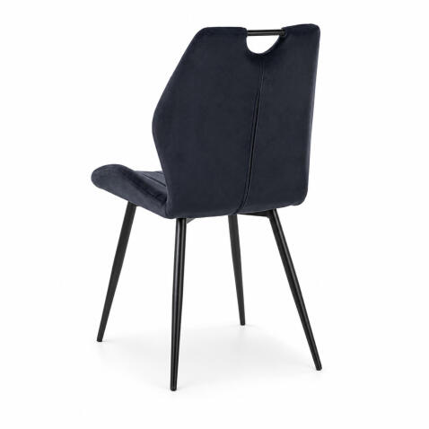 Стул SIGNAL ARCO Velvet Bluvel 19 черный/черный