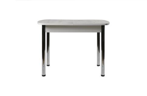 Стол ВВР Раздвижной пластиковый Бискайская сосна/Прямое хром, 110-150/70