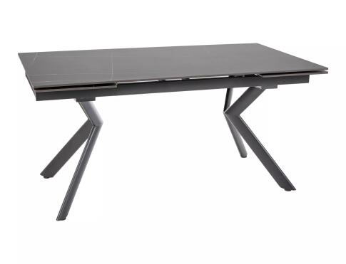 Стол обеденный SIGNAL NORTON черный/черный 160-240/90