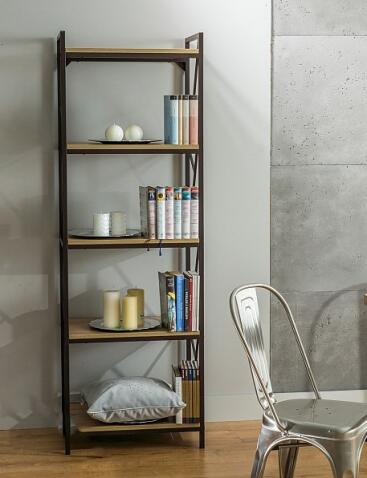 Стеллаж SIGNAL TABLO R5 дуб/т.коричневый, 180/60/40