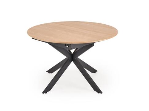 Стол обеденный HALMAR ACORD натуральный/черный 120-200/120