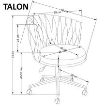 Кресло компьютерное HALMAR TALON розовый
